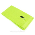 100% cotton green embroiderd very soft beach towels